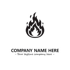 Fire Logo Company Design Illustration Vector Graphic Image