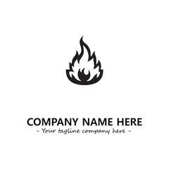 Fire Logo Company Design Illustration Vector Graphic Image