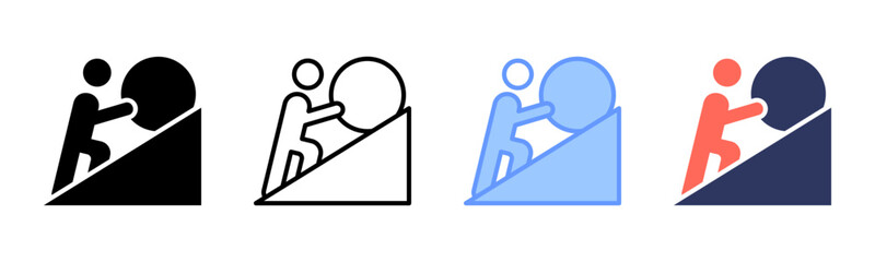 Perseverance icon sheet multiple style collection