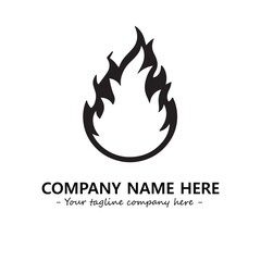 Fire Logo Company Design Illustration Vector Graphic Image