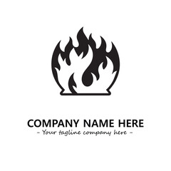 Fire Logo Company Design Illustration Vector Graphic Image