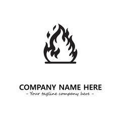 Fire Logo Company Design Illustration Vector Graphic Image