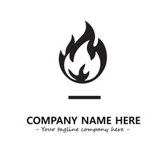 Fire Logo Company Design Illustration Vector Graphic Image