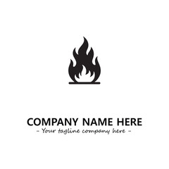 Fire Logo Company Design Illustration Vector Graphic Image