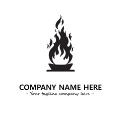 Fire Logo Company Design Illustration Vector Graphic Image