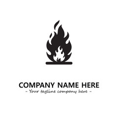 Fire Logo Company Design Illustration Vector Graphic Image