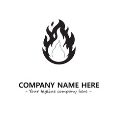 Fire Logo Company Design Illustration Vector Graphic Image
