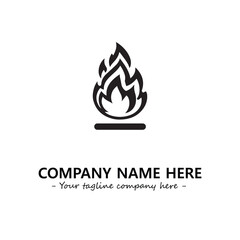 Fire Logo Company Design Illustration Vector Graphic Image
