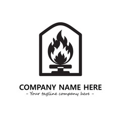 Fire Logo Company Design Illustration Vector Graphic Image
