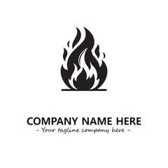 Fire Logo Company Design Illustration Vector Graphic Image