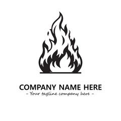 Fire Logo Company Design Illustration Vector Graphic Image