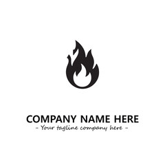 Obraz premium Fire Logo Company Design Illustration Vector Graphic Image