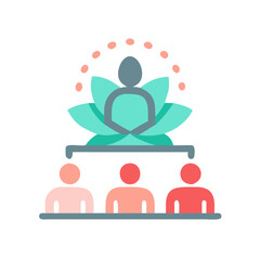 Hierarchical structure diagram showing team lead with team members