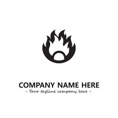 Fire Logo Company Design Illustration Vector Graphic Image