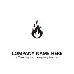 Fire Logo Company Design Illustration Vector Graphic Image