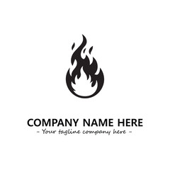 Fire Logo Company Design Illustration Vector Graphic Image