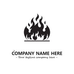 Fire Logo Company Design Illustration Vector Graphic Image