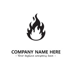 Fire Logo Company Design Illustration Vector Graphic Image