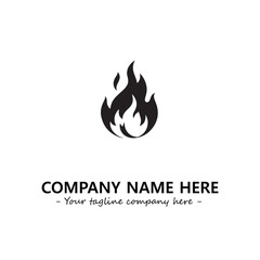 Fire Logo Company Design Illustration Vector Graphic Image