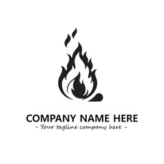 Fire Logo Company Design Illustration Vector Graphic Image