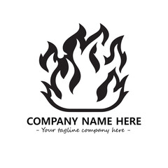 Fire Logo Company Design Illustration Vector Graphic Image