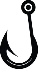 fishing hook icon vector illustration