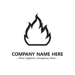 Fire Logo Company Design Illustration Vector Graphic Image