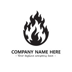 Fire Logo Company Design Illustration Vector Graphic Image