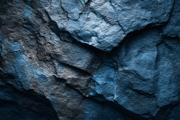 Multi-toned blue, grey, and brown natural rock texture, vertically oriented close-up, suitable as a background for websites, fashion, advertising, and print projects