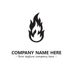 Fire Logo Company Design Illustration Vector Graphic Image