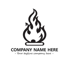 Fire Logo Company Design Illustration Vector Graphic Image