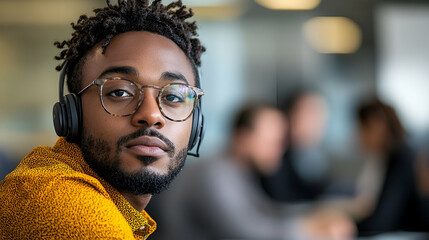 Pensive man urban commute portrait