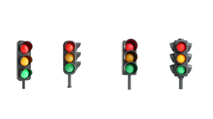 cute traffic light 3d symbol icon (png)