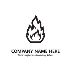 Fire Logo Company Design Illustration Vector Graphic Image