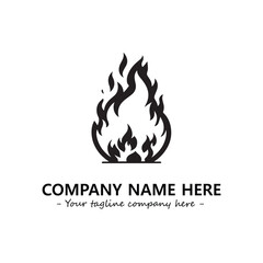 Fire Logo Company Design Illustration Vector Graphic Image