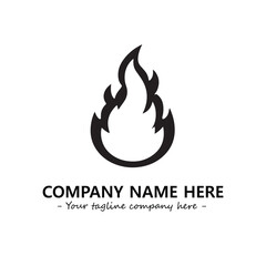 Fire Logo Company Design Illustration Vector Graphic Image
