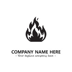 Fire Logo Company Design Illustration Vector Graphic Image