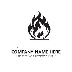 Fire Logo Company Design Illustration Vector Graphic Image