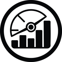 Fototapeta premium kpi indicator icon vector illustration