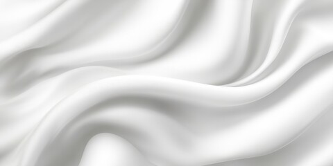 Naklejka premium Smooth, flowing white fabric