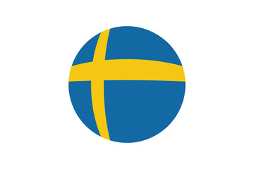 Sweden flag , national flag of Sweden, vector, illustration. EPS10
