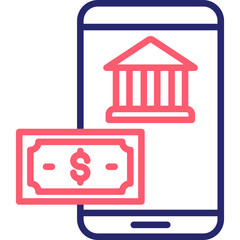 Mobile Banking Icon