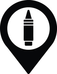 marker icon vector illustration