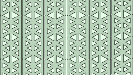 Geometric pattern of repeating triangles in a soft sage green background