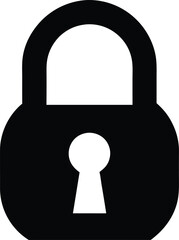 padlock keyhole icon vector illustration