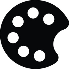 Fototapeta premium paint palette icon vector illustration