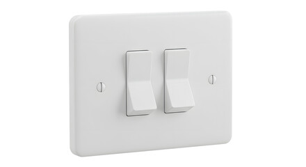 White Light Switch - Double Toggle