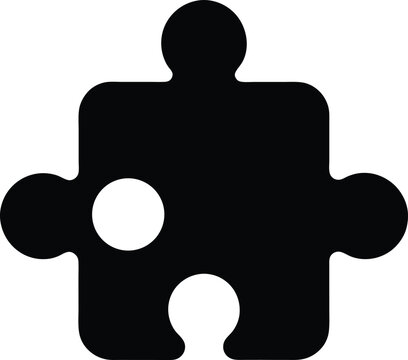 puzzle piece icon vector illustration
