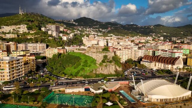 Forte La Carnale, a coastal watchtower and part of a broader defensive system, was built around 1569 as part of a series of towers designed to protect the city of Salerno from Saracen raids.