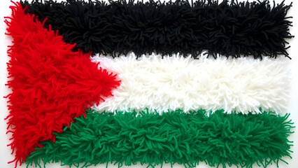 Palestinians flag Chenille sequins embroidery print designs
